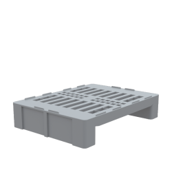 Demi-palette plastique H2 800 x 600 hygiénique pleine