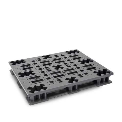 Palette plastique 1200 x 1000 emboîtable pour exportation et stockage