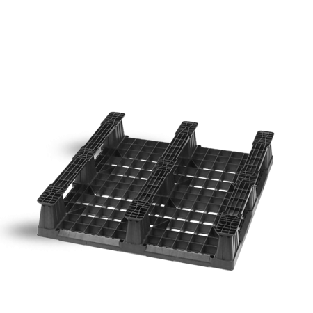 Palette plastique 1200x1000 perdue industrielle ajourée Palette plastique 1200x1000 perdue industrielle ajourée
