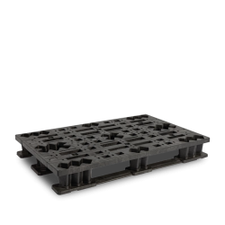 Palette plastique 1200 x 800 emboîtable pour transport et stockage à vide