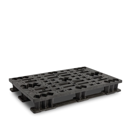 Palette plastique 1200 x 800 emboîtable pour transport et stockage à vide