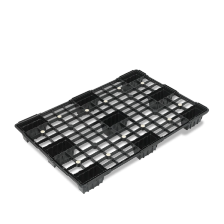 Palette plastique 1200x800 export ajourée en PEHD Palette plastique 1200x800 export ajourée en PEHD