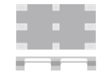 Palette plastique 1200x800 one-way ajourée pour export