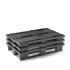 Palette plastique 1200x800 pleine pour l'exportation Palette plastique 1200x800 pleine pour l'exportation