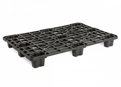 Palette plastique 1200x800 très légère recyclée ajourée pour charges très légères