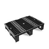 Demi-palette plastique 800 x 600 ajourée pour convoyeurs Demi-palette plastique 800 x 600 ajourée pour convoyeurs