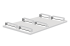 Demi-palette plastique 800 x 600 en PEHD pour l'exportation Demi-palette plastique 800 x 600 en PEHD pour l'exportation