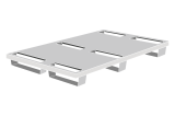 Demi-palette plastique 800 x 600 en PEHD pour l'exportation
