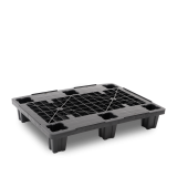 Demi-palette plastique 800 x 600 one-way emboîtable semi-ajourée Demi-palette plastique 800 x 600 one-way emboîtable semi-ajourée