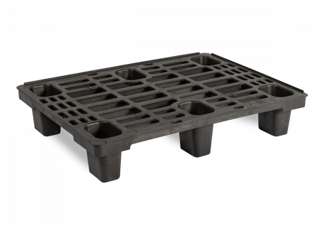 Demi-palette plastique 800x600 ajourée ultra légère