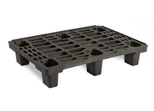 Demi-palette plastique 800x600 ajourée ultra légère