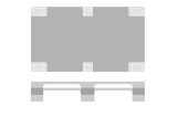 Demi-palette plastique 800x600 perdue pour l'export