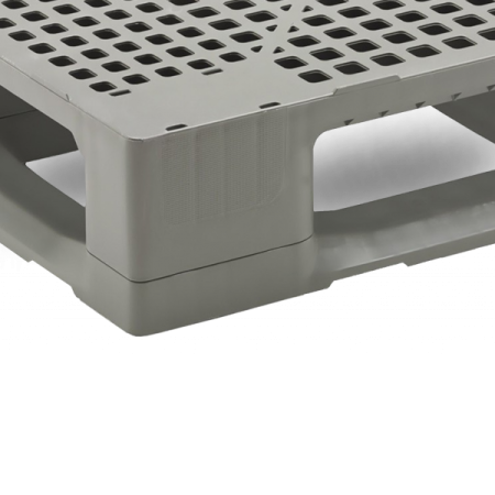 Palette plastique 1200x1000 ajourée très robuste pour industrie Palette plastique 1200x1000 ajourée très robuste pour industrie