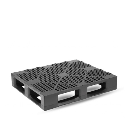 Palette plastique 1200x1000 ajourée très robuste pour industrie Palette plastique 1200x1000 ajourée très robuste pour industrie
