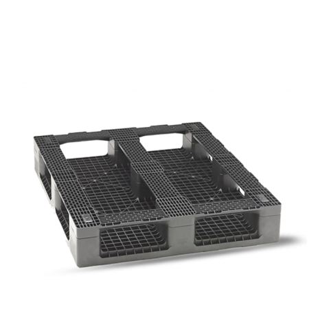 Palette plastique 1200x1000 ajourée très robuste pour industrie Palette plastique 1200x1000 ajourée très robuste pour industrie