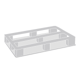 Palette plastique 1200x1000 ajourée très robuste pour industrie