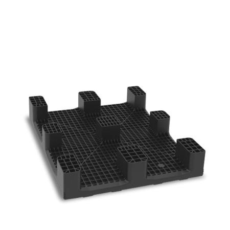 Palette plastique 1200x1000 industrielle ajourée multi-rotations Palette plastique 1200x1000 industrielle ajourée multi-rotations
