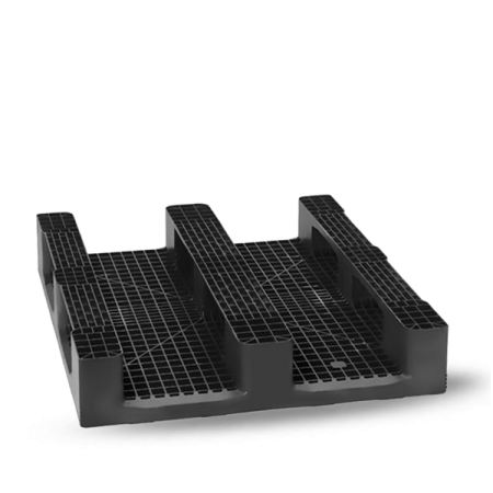 Palette plastique 1200x1000 industrielle ajourée multi-rotations Palette plastique 1200x1000 industrielle ajourée multi-rotations