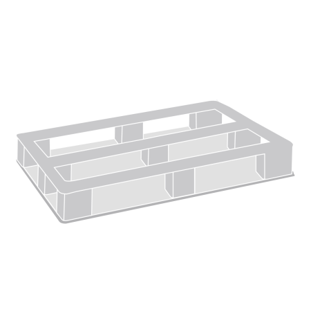Palette plastique 1200x1000 industrielle ajourée multi-rotations Palette plastique 1200x1000 industrielle ajourée multi-rotations