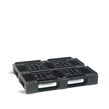Palette plastique 1200x1000 industrielle ajourée renforcée