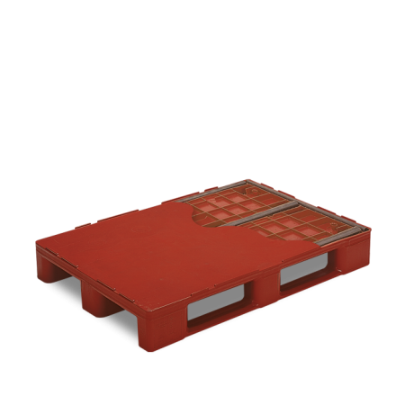 Palette plastique 1200 x 800 industrielle renforcée en PEHD Palette plastique 1200 x 800 industrielle renforcée en PEHD