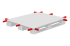 Palette plastique 1200 x 800 industrielle renforcée en PEHD Palette plastique 1200 x 800 industrielle renforcée en PEHD