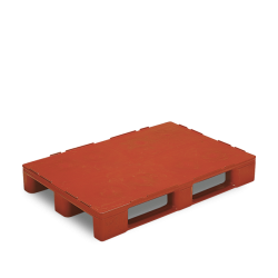 Palette plastique 1200 x 800 pleine industrielle robuste en PEHD