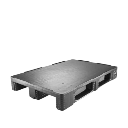 Palette plastique 1200 x 800 pleine régénérée pour stockage industriel Palette plastique 1200 x 800 pleine régénérée pour stockage industriel