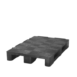 Palette plastique 1200x800 lourde pleine pour transport et stockage