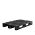 Palette plastique 1200x800 lourde régénérée H1 ajourée pour charges moyennes Palette plastique 1200x800 lourde régénérée H1 ajourée pour charges moyennes