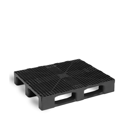 Palette plastique 1200x800 monobloc pour stockage et manutention