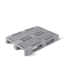 Palette plastique 1200x800 lourde vierge H1 ajourée pour charges moyennes