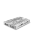 Palette plastique 1200x800 lourde vierge H1 ajourée pour charges moyennes Palette plastique 1200x800 lourde vierge H1 ajourée pour charges moyennes