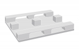 Palette plastique 1200x1000 ajourée pour distribution et production