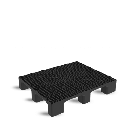 Palette plastique 1200x1000 industrielle ajourée monobloc Palette plastique 1200x1000 industrielle ajourée monobloc
