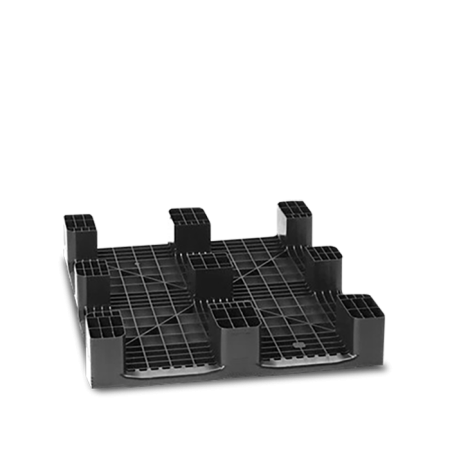 Palette plastique 1200x1000 industrielle ajourée monobloc Palette plastique 1200x1000 industrielle ajourée monobloc