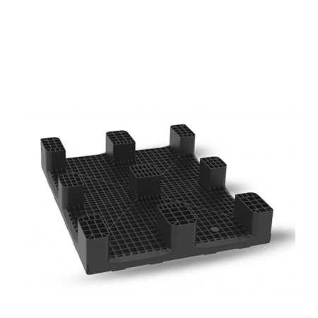 Palette plastique 1200x1000 industrielle ajourée monobloc Palette plastique 1200x1000 industrielle ajourée monobloc