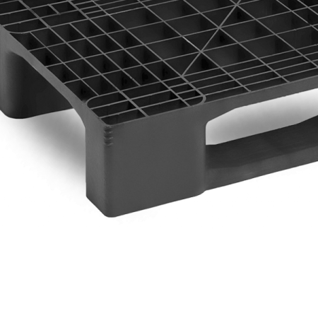 Palette plastique 1200x1000 industrielle ajourée monobloc Palette plastique 1200x1000 industrielle ajourée monobloc