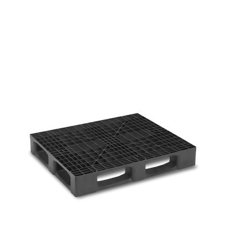 Palette plastique 1200x1000 industrielle ajourée monobloc Palette plastique 1200x1000 industrielle ajourée monobloc