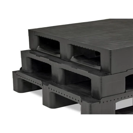 Palette plastique 1200x1000 medium recyclée pleine pour charges lourdes Palette plastique 1200x1000 medium recyclée pleine pour charges lourdes
