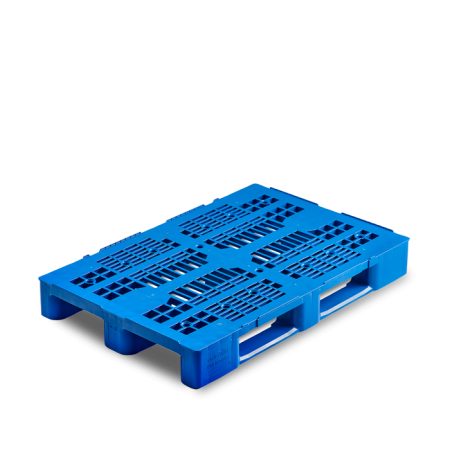 Palette plastique 1200 x 800 colorée ajourée pour la logistique Palette plastique 1200 x 800 colorée ajourée pour la logistique