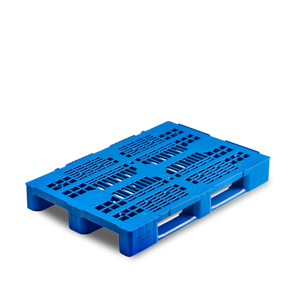 Palette En Plastique Cenni 1200x800 Mm – 3 Semelles, Charge Dynamique 1000 Kg, Fabriquée En Italie - 5