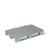 Palette plastique 1200x800 hygiénique couleur pleine à semelles Palette plastique 1200x800 hygiénique couleur pleine à semelles