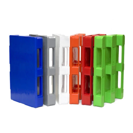 Palette plastique 1200x800 hygiénique couleur pleine à semelles Palette plastique 1200x800 hygiénique couleur pleine à semelles
