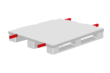 Palette plastique 1200x800 medium recyclée ajourée pour charges moyennes Palette plastique 1200x800 medium recyclée ajourée pour charges moyennes
