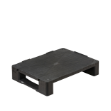 Demi-palette plastique 800x600 recyclée pleine pour display Demi-palette plastique 800x600 recyclée pleine pour display
