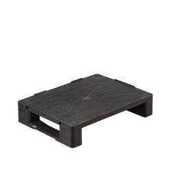 Demi-palette plastique 800x600 recyclée pleine pour display