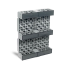 Demi-palette plastique 800x600 robuste multi-rotations Demi-palette plastique 800x600 robuste multi-rotations