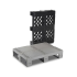 Demi-palette plastique 800x600 robuste multi-rotations Demi-palette plastique 800x600 robuste multi-rotations
