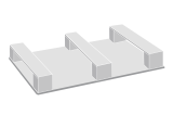 Demi-palette plastique 800x600 robuste multi-rotations